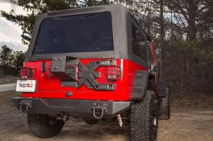 Jeep Wrangler Spare Tire Carrier Hinge - Rugged Ridge - Spartacus HD - Black Textured Powder Coat - `97-`06